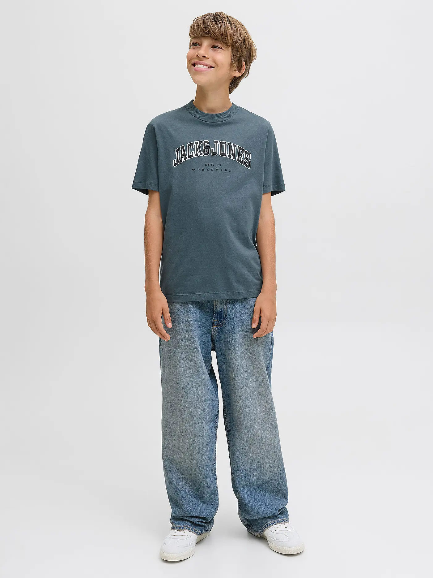JACK & JONES | Jungen T-Shirt JJECALEB | blau